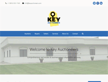 Tablet Screenshot of keyauctioneers.com